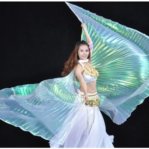 Women Egyptian Belly Dance Isis Wings Golden Belly Dancing Wing without Stick Adult BellyDance Wear Accessory Wings