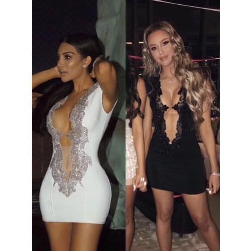 Top Quality Wine Green Sleeveless Hollow Out Rayon Bandage Dress Evening Party Bodycon Dress