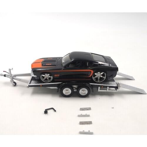 1/43 scale diecast alloy trailer model DIY simulation scene props Collection decoration display Interior decoration