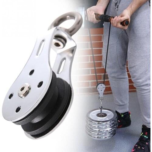300kg Pulley M8 Fixed Pulley Bearing Lifting Pulley Crown Block Crane Pulley Block Hanging Wire Towing Wheel for 3-8mm Wire Rope