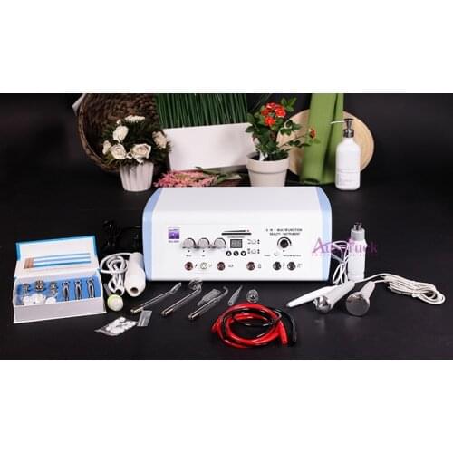4in1 Micro Dermabrasion Microdermabrasion Ultrasonic Skin Spot Removal Vacuum Spray High Frequency Beauty Equipment