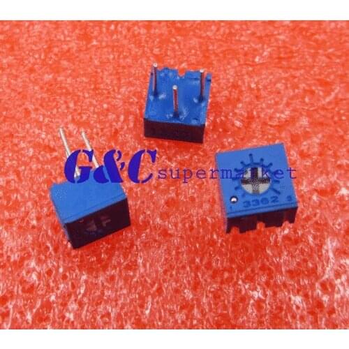 50Pcs 3362P-502 3362 P 5K ohm High Precision Variable Resistor Potentiometer diy electronics