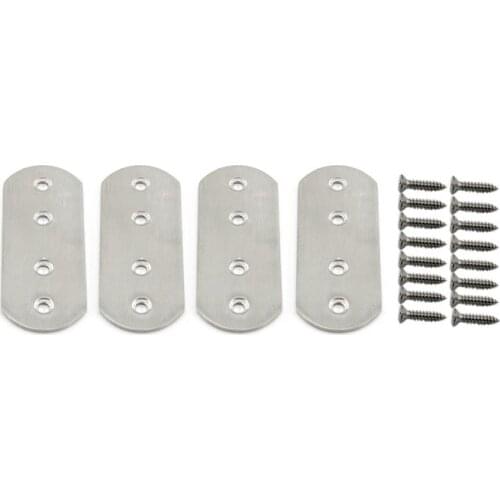 95x38x3mm Mending Plates Heavy Duty,Flat Bracket Stainless Steel Straight Brace Repair Fixing Plates Connector Joining Bracket