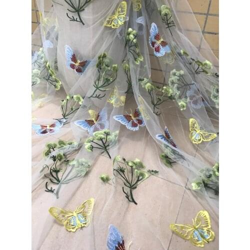 African Lace Fabric Embroidered Nigerian SYJ-20983 Lace Fabric High Quality French Tulle Lace Fabric For Women Wedding