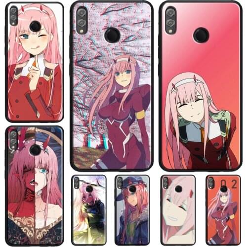 Zero Two Darling in the FranXX Anime Case For Huawei Honor 8X 9X 7X 20 Pro 9 10 Lite 10i 8C 8A 7A V20 Y6 Y7 Y9 2019 Nova 5T