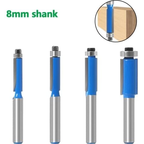 45 Degree Lock Miter Router Bit 8mm Shank Woodworking Tenon Milling Cutter Tool Drilling Milling For Wood Carbide Alloy