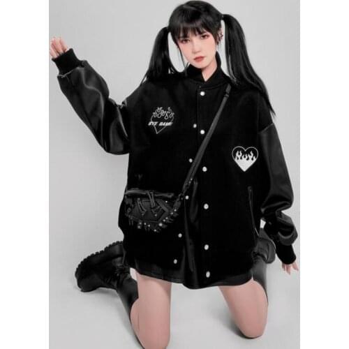 HIZILENT Women's Leather Bomber Jackets