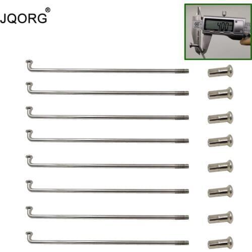 JQORG Motocross Wheel Spokes 10 Pcs A Lot Diameter 4.0 mm Length 30 mm - 310 mm Range Customized Motorcycle Spokes With Nipples