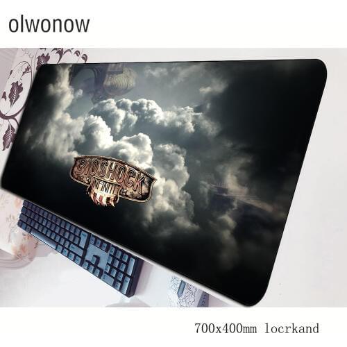 Bioshock mouse pad High-end Computer mat 70x40cm gaming mousepad large locrkand padmouse keyboard games pc gamer desk