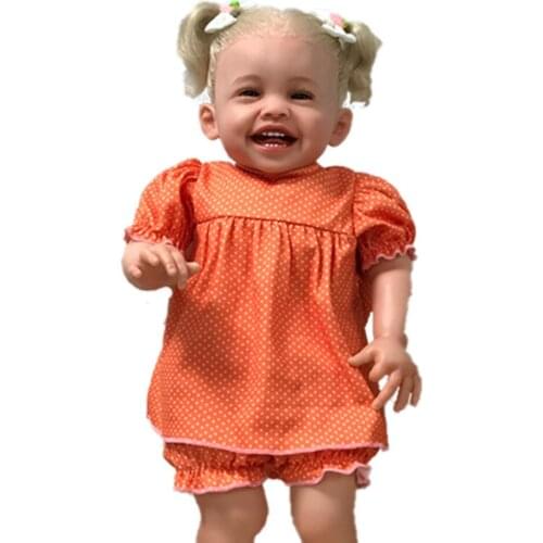 New 24inch Reborn Girl Baby Dolls Bebe Newborn Doll Full Silicone Body Doll Realistic Toddler Babies Kids Toy Baby Best Gift
