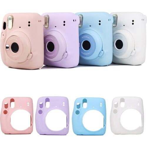 Besegad Fashion Silicone Protective Case Cover Skin Sleeve for Fujifilm Instax Mini 11 Instant Camera Accessories