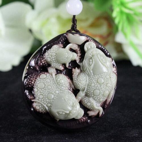 Real jadeite Hand-Carved Green brave troops Emerald jade Pendant green jade gift necklace women men jade jewelry