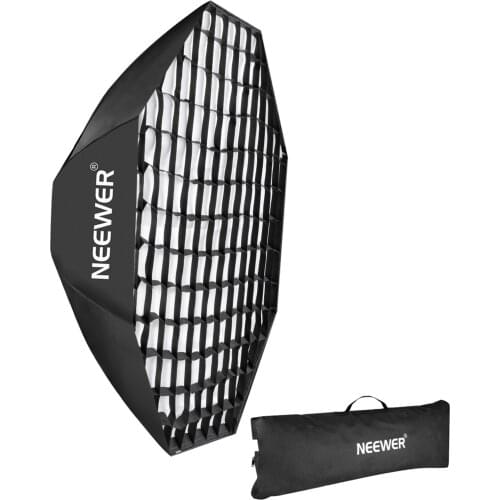 NEEWER portable OCTAGON softbox with grid Bowens Mount 140cm / 55" beehive