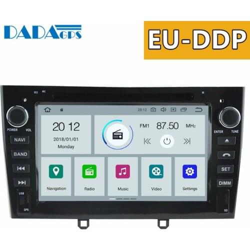 Newest Android 9.0 Car Radio Stereo GPS Head Unit for Peugeot 308 2007-2013 408 2011-2017 308 SW Car DVD Player Multimedia wifi