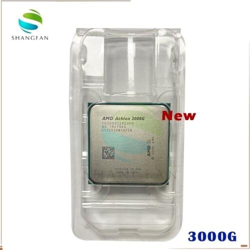 NEW AMD Athlon 3000G X2 3000G 3.5 GHz Dual-Core Quad-Thread CPU Processor YD3000C6M2OFH Socket AM4 New but without the cooler