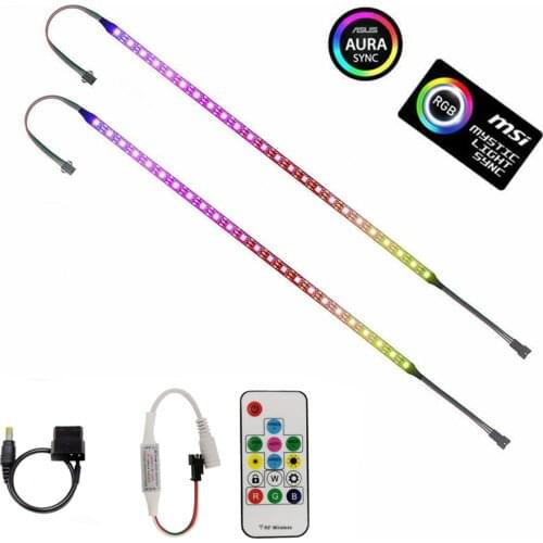 LED Strip pixel light ws2811 IC Dynamic RGB 5050 Dream Color 12V Addressable tape lamp for Mid Tower PC Computer Case Gamer DIY
