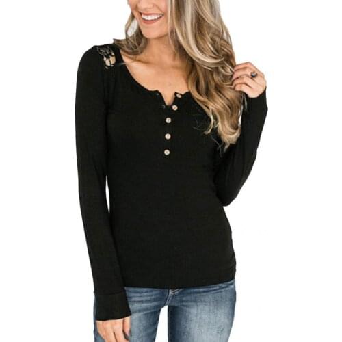 Skin-friendly Stylish Solid Color Knitted Pullover Blouse Autumn Winter Women Shirt V Neck for Party