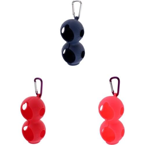 Durable Mini Golf Ball Holder Golf Practice Storage Accessories w/ Snap Clip