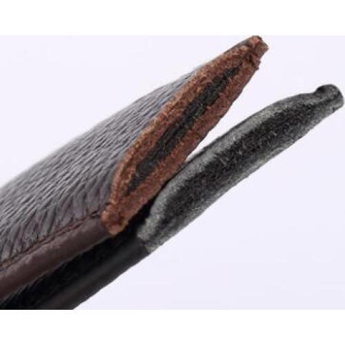 DKBLINGS mens leather double-sided top leather belt pants with straps no buckle desinger belts men black belt 3.5cm