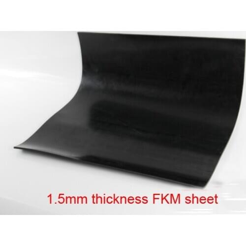 1.5mm FKM rubber plate FLUORINE SHEET Aflas Rubber Sheet FPM Viton sheet fluororubber Oil heat corrosion acid-base resistance