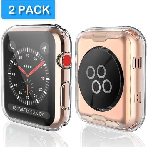 Series 4 44mm 40mm Case for Apple Watch Screen Protector TPU HD Clear Ultra-Thin Protective Cover for iWatch 1/2/3 38mm 42mm