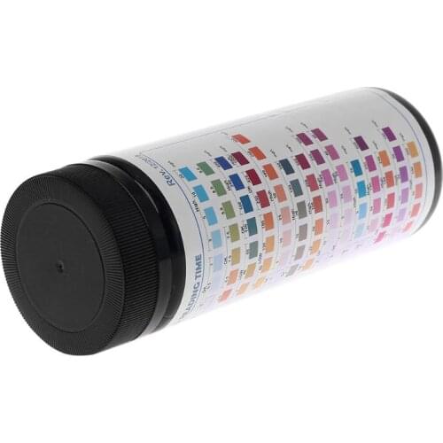 100Strips Water Test Strips Reagent Strip For Water Quality Analyzing Testing With 14 Analysis Residual Chlorine pH Total Iron