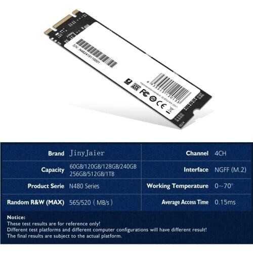 JinyJaier M.2 2280/2242 SATA SSD 120gb 240gb 480gb 1tb 2tb Hard Drive Disk Disc Internal Solid State Disks For Laptop Desktop