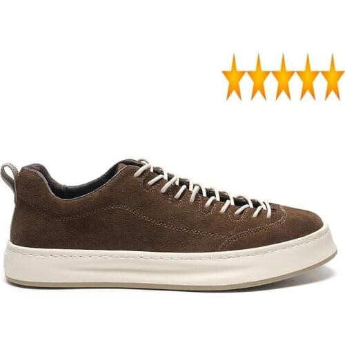 Vintage Casual Flat Sneakers Men Designer Work Genuine Leather Low-Top Japan Style Lace Up Preppy Pigskin Shoes Trainers