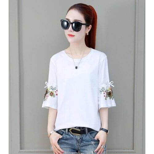 yeroJOJO Women's Shirts With Embroidery