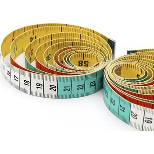 1.5m Body Measuring Ruler Sewing Tailor Tape Measure Mini Soft Flat Ruler Centimeter Meter Sewing Measuring Tape Woodworking