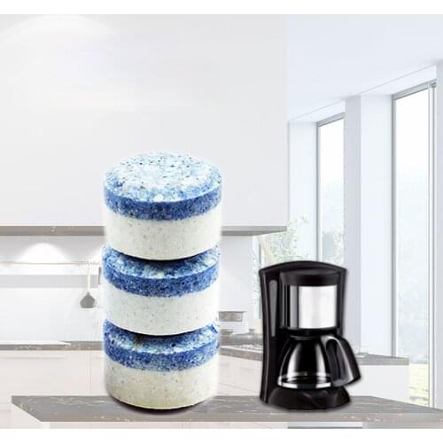 10pcs Powerful Coffee Machine Cleaning Tablet Two-color Effervescent Tablet Descaling Agent Kitchen Tea Dirt Cleaning Product