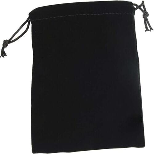 10 Pcs Stylish Velvet Drawstring Jewelry Pouches/Gift Bags/Pockets-Black