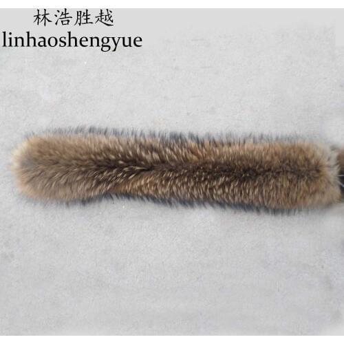 100% real raccoon fur shooting autumn and winter Real raccoon fur scarf fur collar 70CM