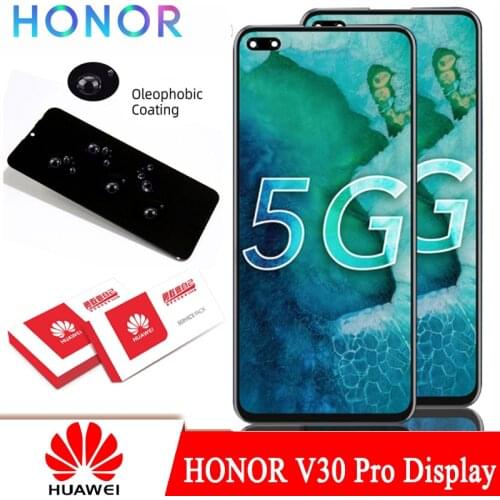 100% Original 6.57'' LCD with Frame for Huawei Honor V30 Pro View 30 Pro Display Touch Screen Digitizer Repair Parts