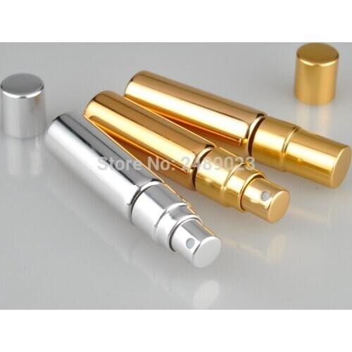 20pcs/lot 5ml UV Glass Travel Perfume Atomizer Refillable Spray Aluminium Top Glass Empty Bottles Makeup Tools