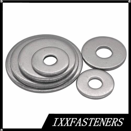 50PCS M2.5 M3 M3.5 M4 M5 M6 M8 M10 DIN9021 316 Stainless Steel A4-70 Large Size Flat Washer