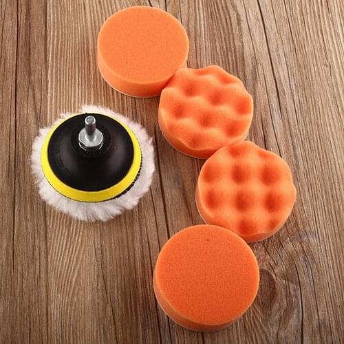 60% Dropshipping!!7 Pcs Polishing Waxing Buffer Pad Sponge Set Kit For Vehicle Car Polish Tool