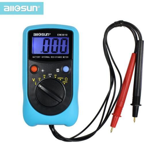 ALL SUN EM3610 Battery Internal Resistance Meter Battery Voltage Temperature Coefficient Automotive Tester