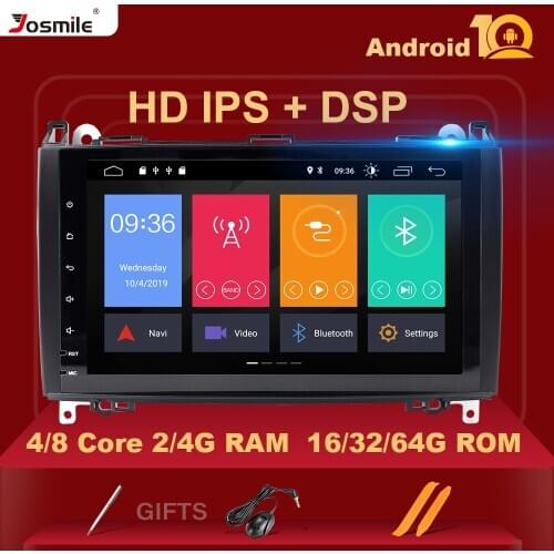 DSP 2 din Car Radio GPS Head unit for Mercedes Sprinter W906 Benz B200 A B Class W169 W245 Viano Vito W639 Multimeida Navigation