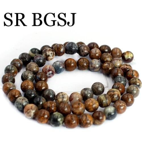 Free Shipping 6 8 10 12mm Natural Round Pietersite Jaspers Jewelry Accessories Beads Strand 15inch