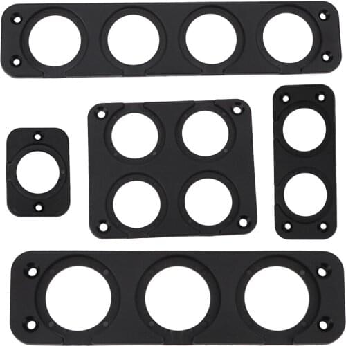 For Ship Motorcycle Truck Golf Cart 1/2/3/4 Hole Car USB Panel Charger Switch Voltmeter Mounting Plate Cigarette Lighter Bracket