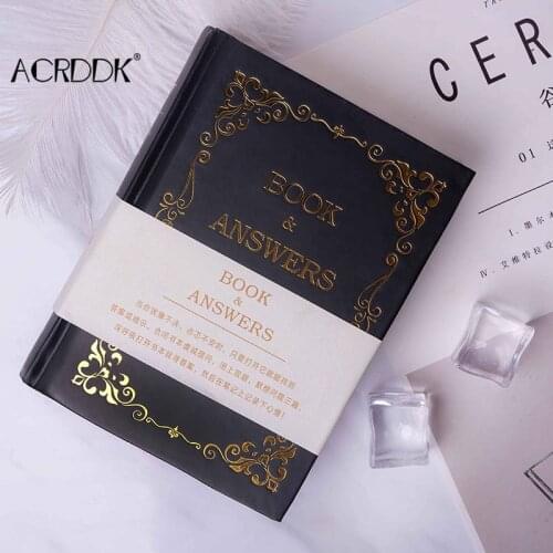 Diary Notebook with Book and Answers Cover 208 Sheets Ruled Notebooks Hard Cover for Home School Office FC