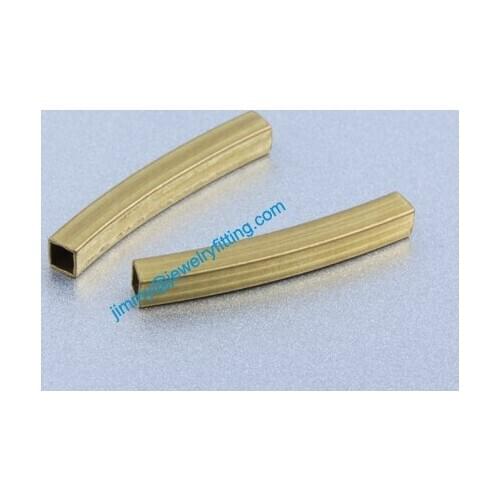 Jewelry findings Raw Brass matel spacer tube beads Pave tube beads tube sqeuare tub Bar 3*3*25*0.3mm