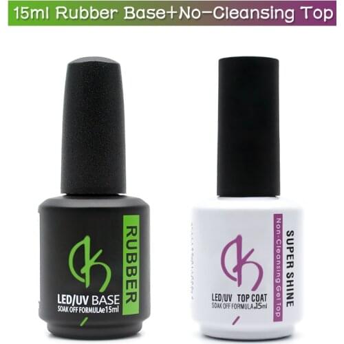 15ml Latest Base and Top for Nails Rubber Nail Base Coat Gel Nail Polish Semi-permanent uv Varnish Hybrid Manicure Primer Gellak