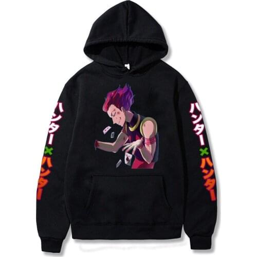 2021 Hot Anime Hisoka Morow Hoodie Graphic Hunter X Hunter Cosplay Sweatshirt for Men Women Tops Unisex Pullover