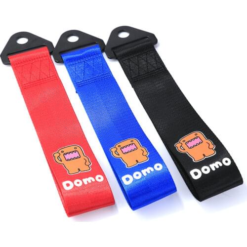 Jdm Domo Kun Emblem High Strength Nylon Tow Strap Towing Rope Belt