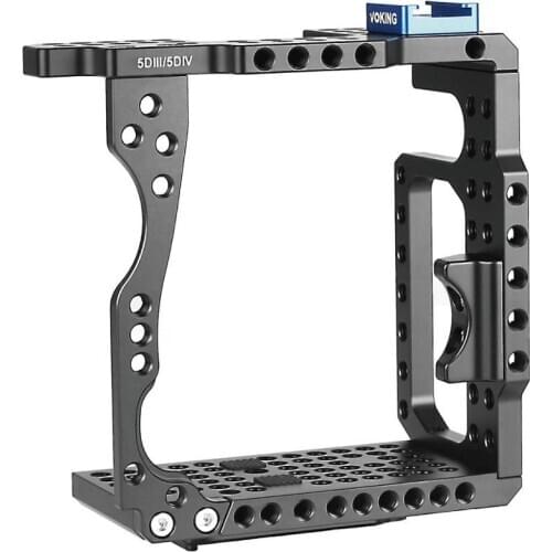 Voking VK-5D4C Aluminum Alloy Camera Video Cage with Detachable Quick Release Plate for Canon 5D3 5D4