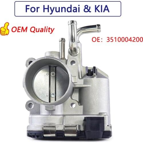 Fuel Injection Throttle Body Compatible with HYUNDAI i10 OEM 3510004200 Engine Intake Manifold Throttle Body Replacement