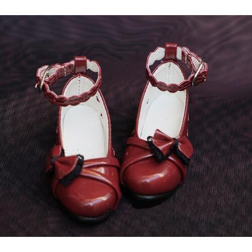 N01-X053 children handmade toy 1/3 1/4 Doll Accessories BJD/SD doll Flower hole lace bow casual shoes 1pair