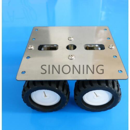 Stainless steel metal 4WD robot Car chassis Platform N20 gear Motor